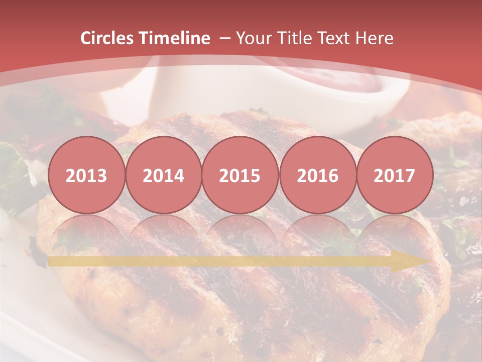 Dining Meat Vertical PowerPoint Template