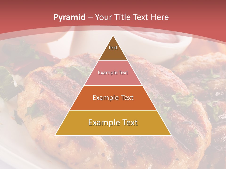 Dining Meat Vertical PowerPoint Template