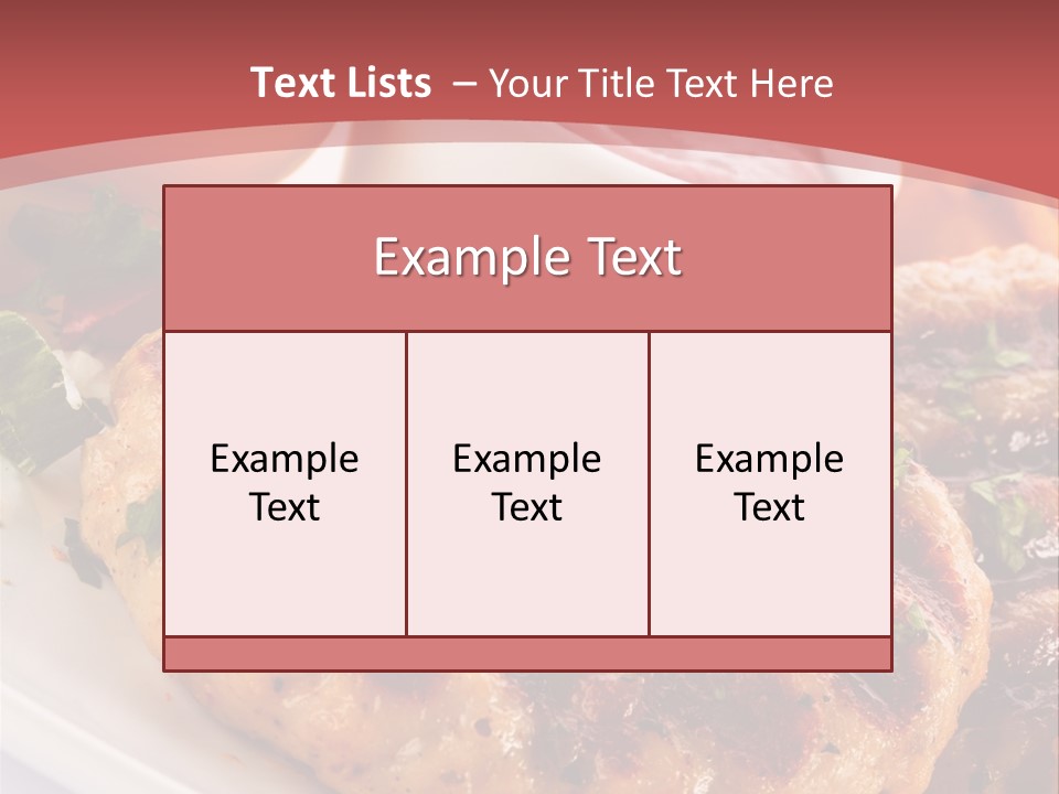 Dining Meat Vertical PowerPoint Template