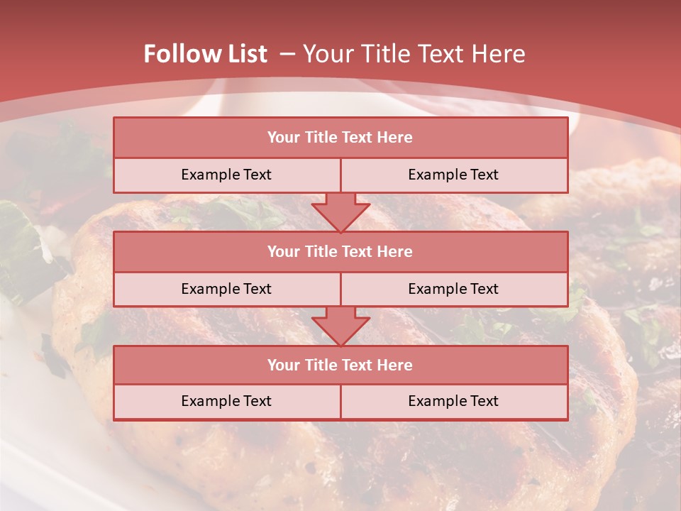 Dining Meat Vertical PowerPoint Template