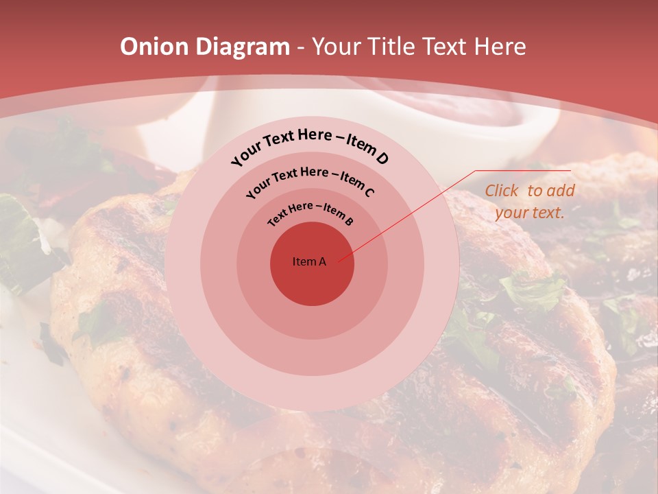 Dining Meat Vertical PowerPoint Template