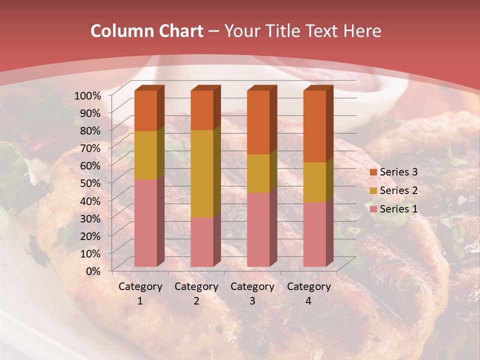 Dining Meat Vertical PowerPoint Template