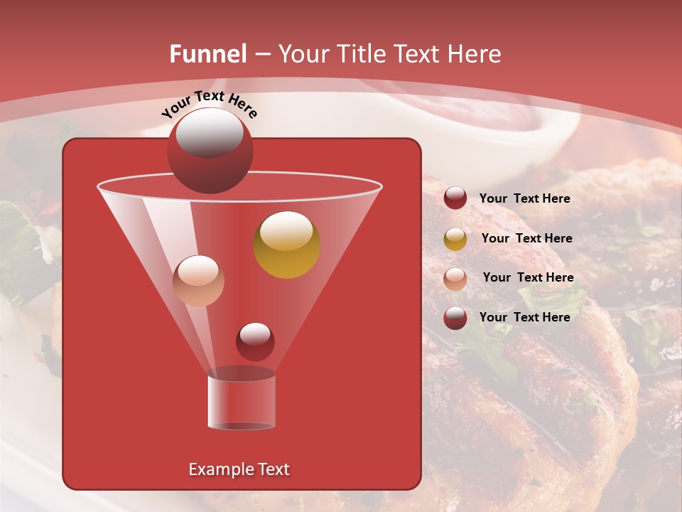 Dining Meat Vertical PowerPoint Template