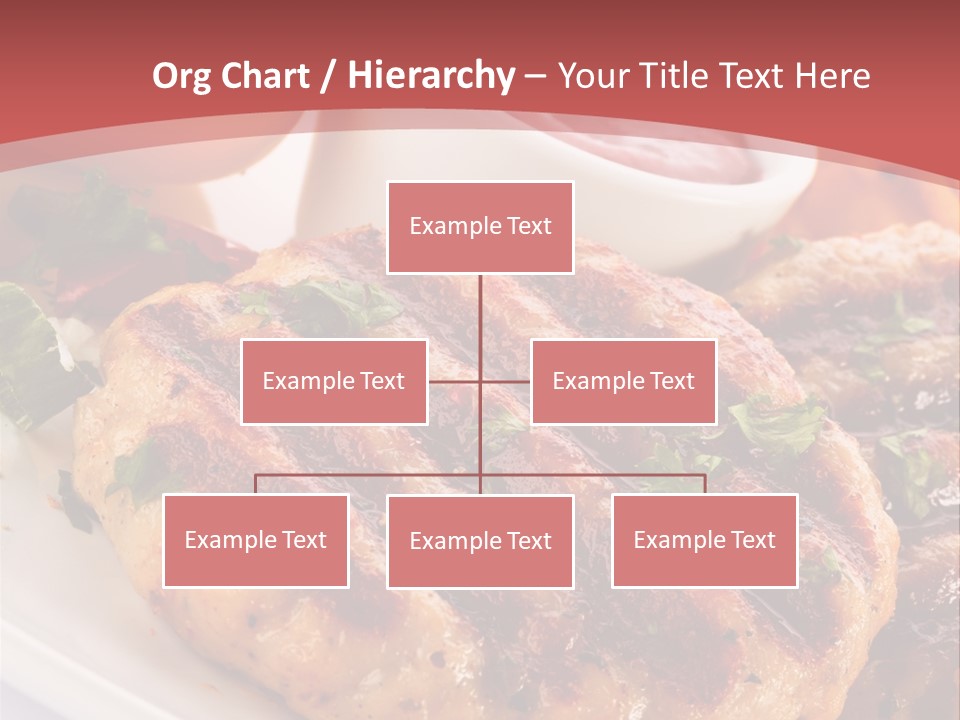 Dining Meat Vertical PowerPoint Template