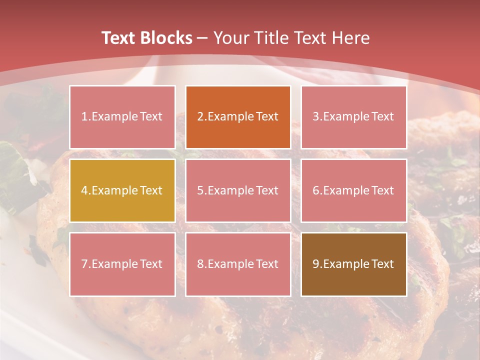 Dining Meat Vertical PowerPoint Template