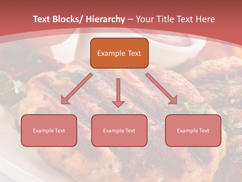 Dining Meat Vertical PowerPoint Template