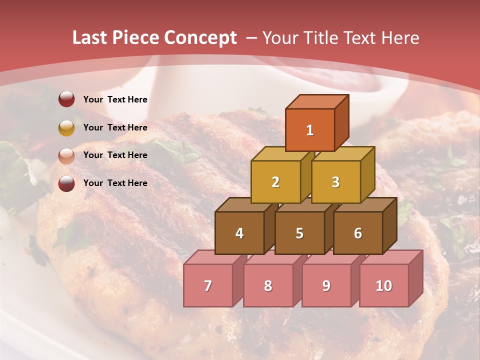Dining Meat Vertical PowerPoint Template
