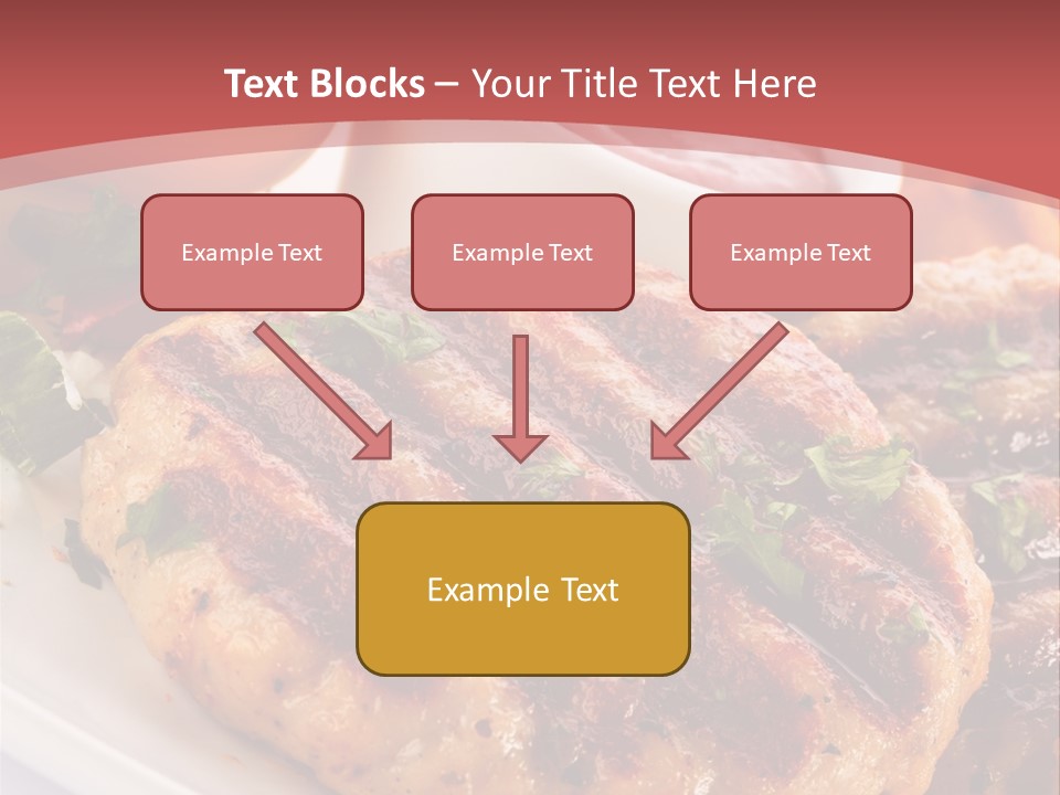 Dining Meat Vertical PowerPoint Template