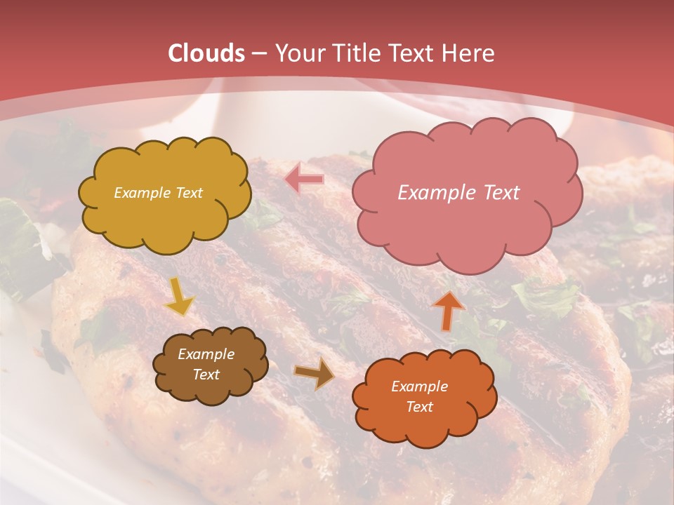 Dining Meat Vertical PowerPoint Template