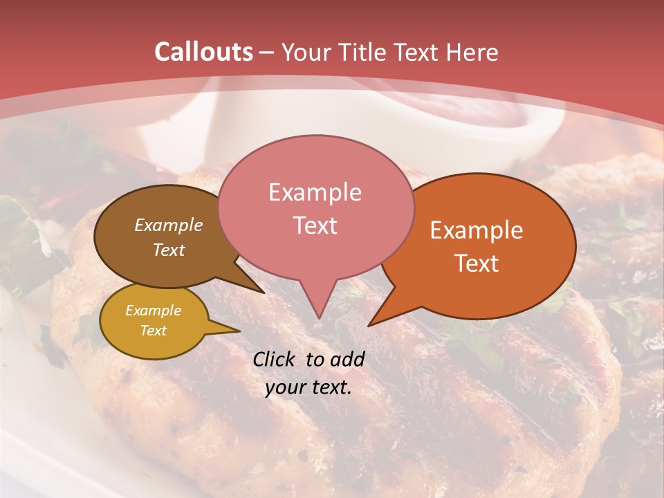 Dining Meat Vertical PowerPoint Template