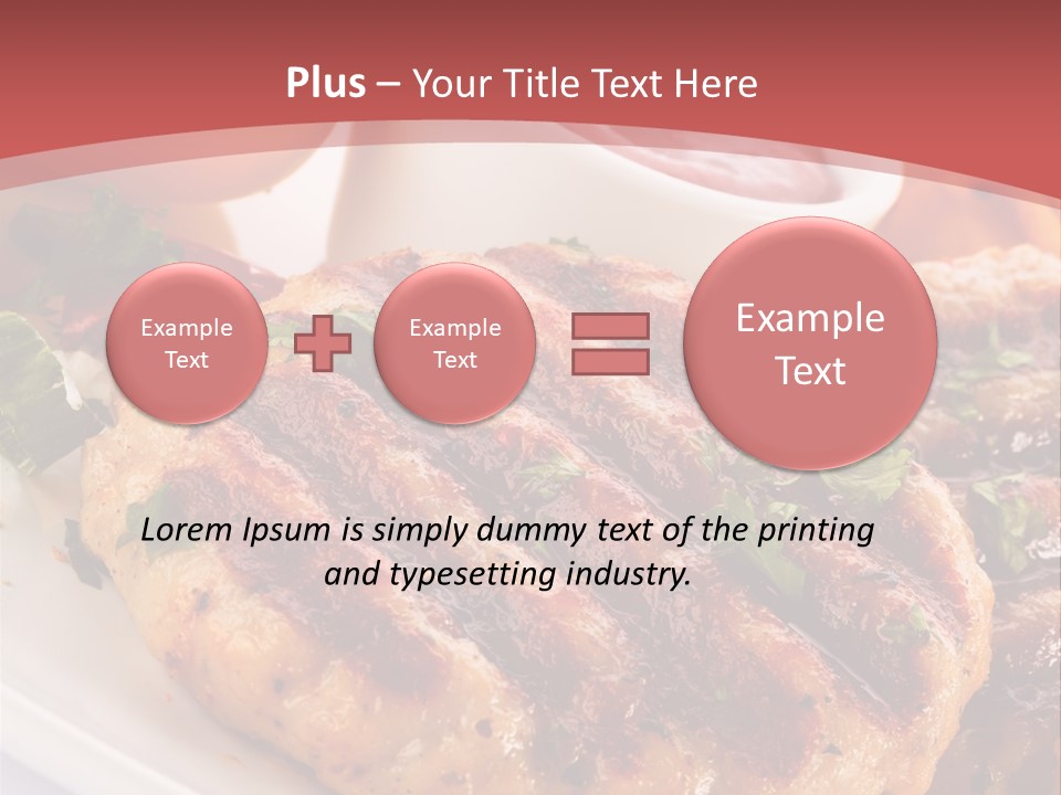 Dining Meat Vertical PowerPoint Template