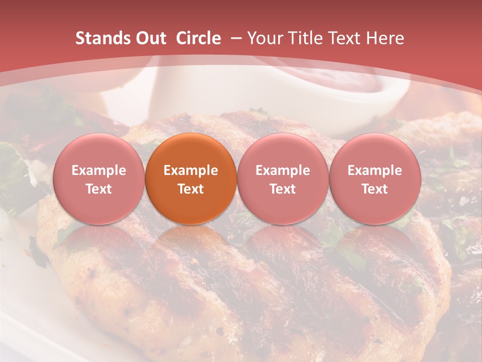 Dining Meat Vertical PowerPoint Template