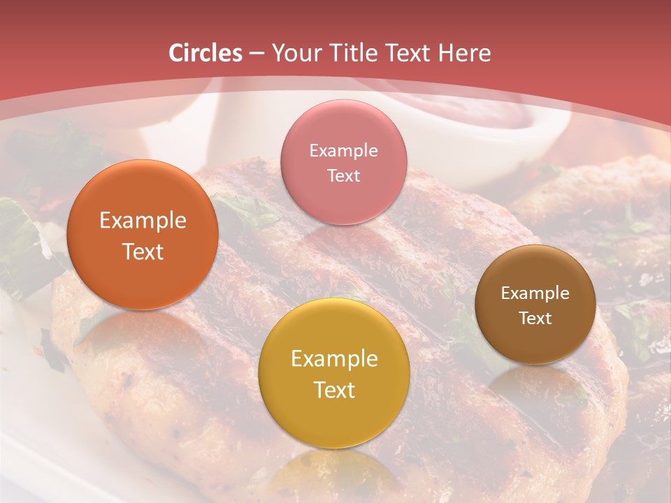 Dining Meat Vertical PowerPoint Template