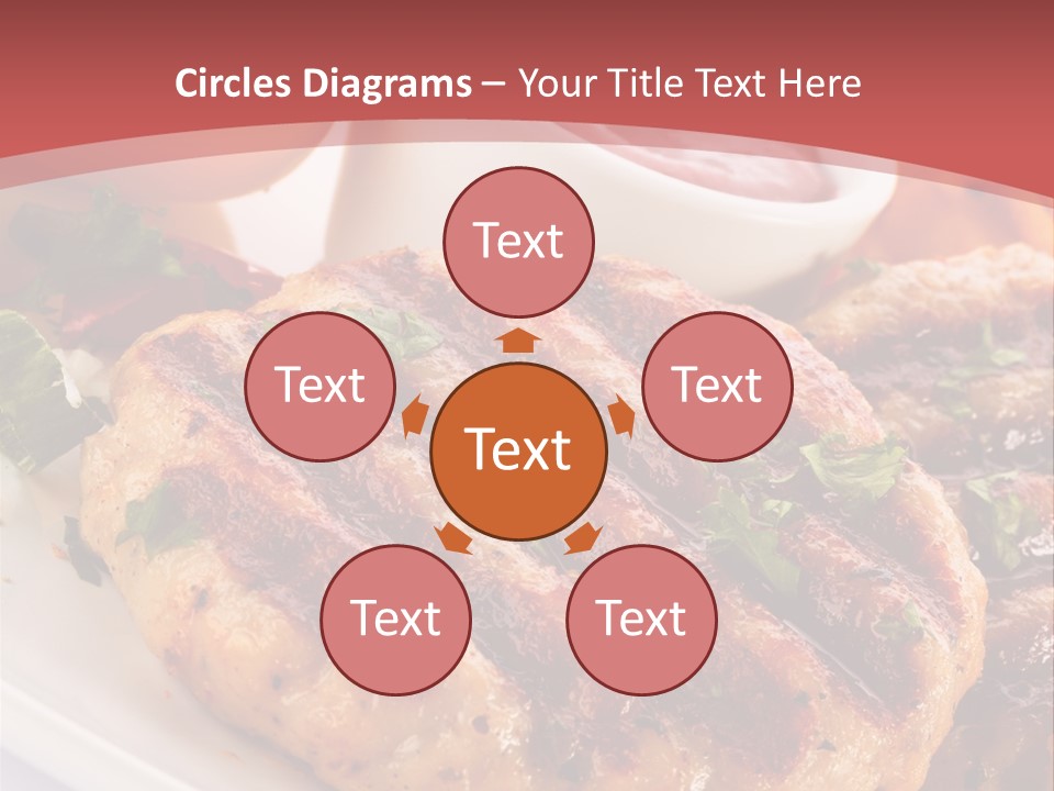 Dining Meat Vertical PowerPoint Template