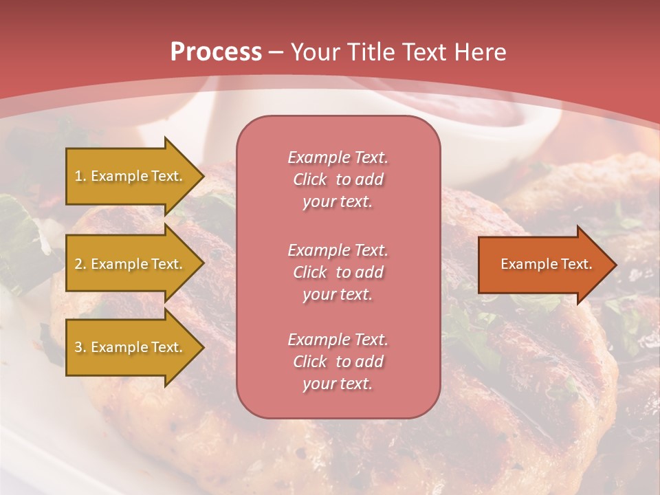 Dining Meat Vertical PowerPoint Template