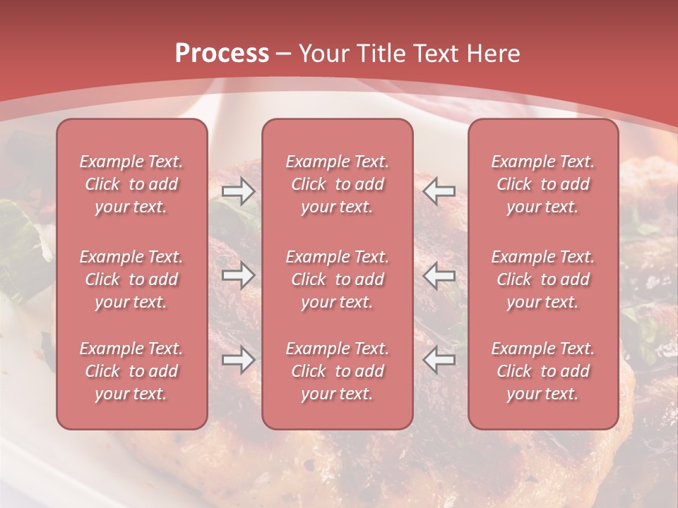 Dining Meat Vertical PowerPoint Template