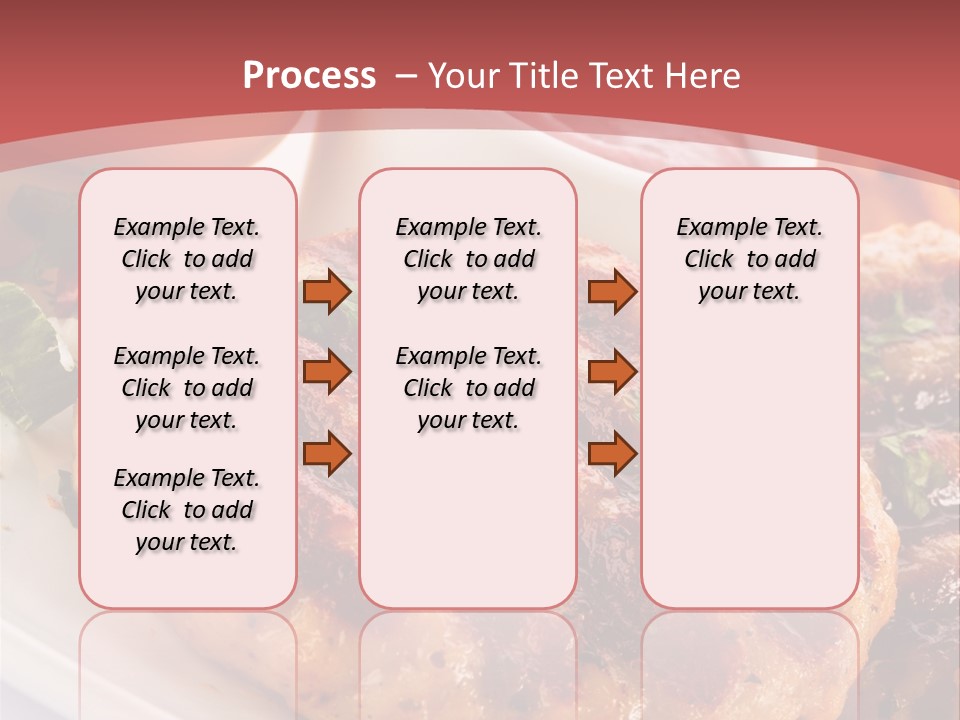 Dining Meat Vertical PowerPoint Template