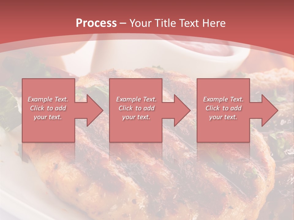 Dining Meat Vertical PowerPoint Template