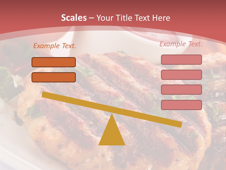Dining Meat Vertical PowerPoint Template