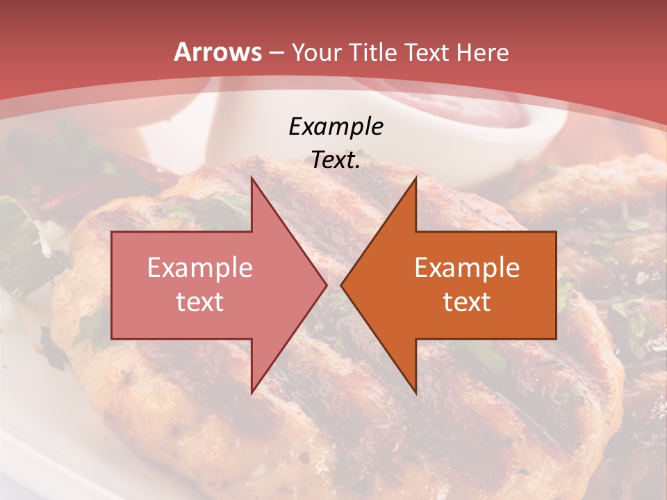 Dining Meat Vertical PowerPoint Template