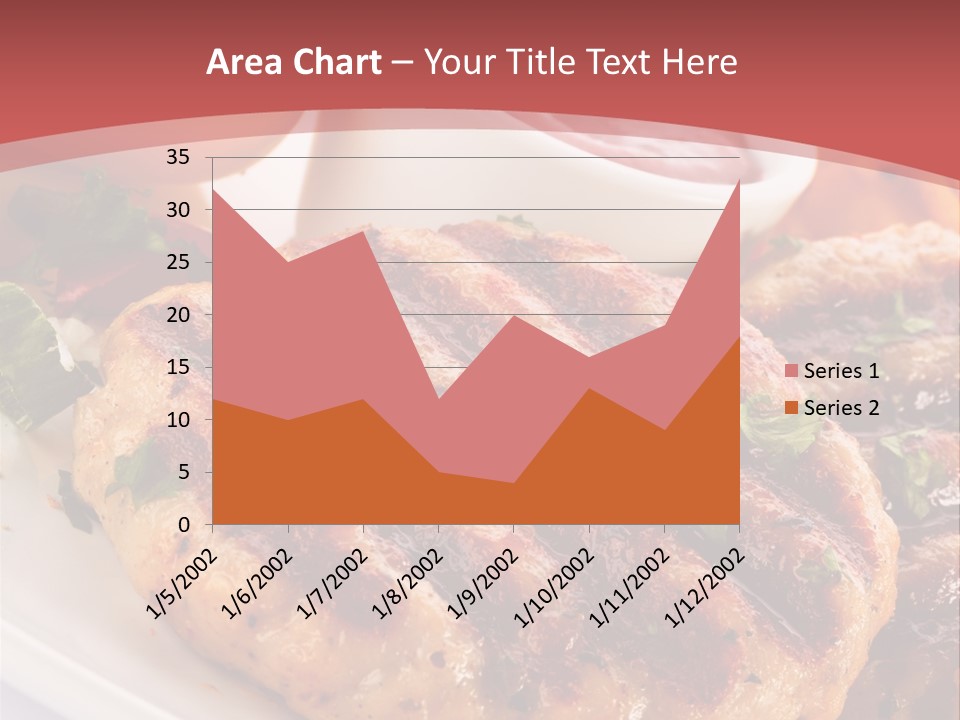 Dining Meat Vertical PowerPoint Template