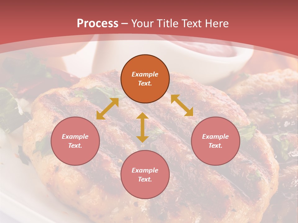 Dining Meat Vertical PowerPoint Template