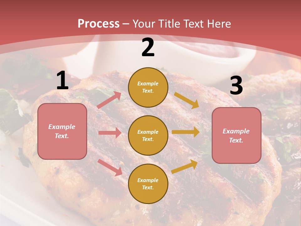 Dining Meat Vertical PowerPoint Template