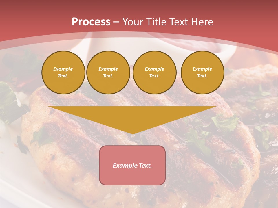 Dining Meat Vertical PowerPoint Template