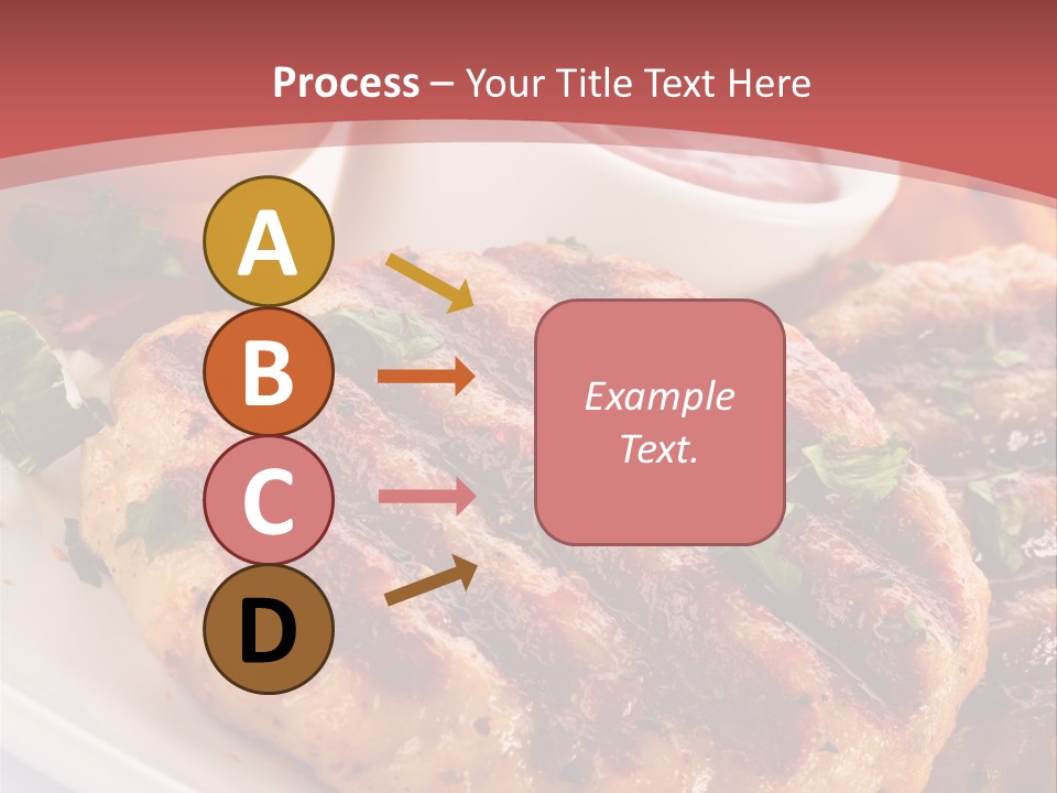 Dining Meat Vertical PowerPoint Template