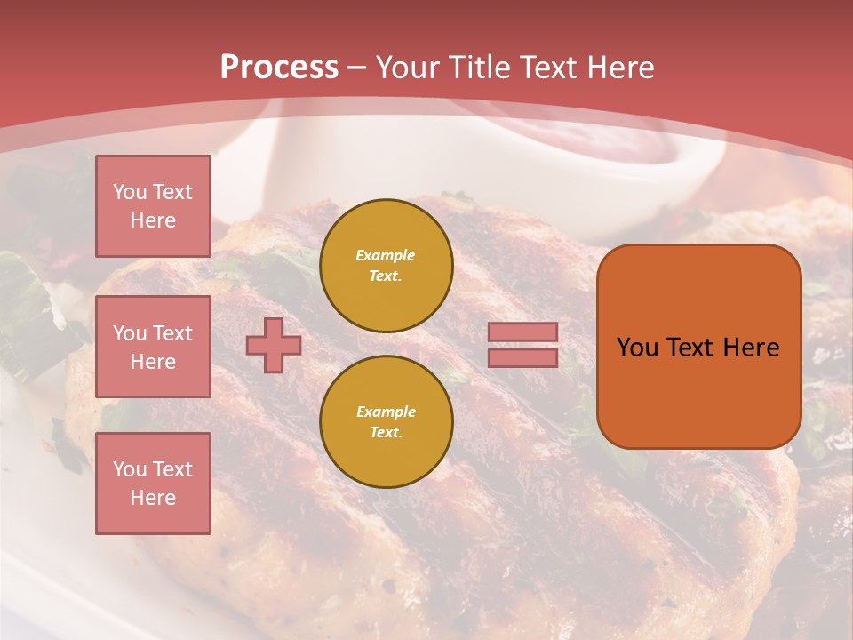 Dining Meat Vertical PowerPoint Template