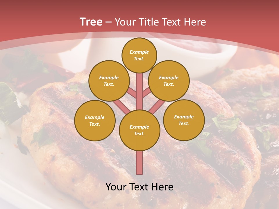 Dining Meat Vertical PowerPoint Template