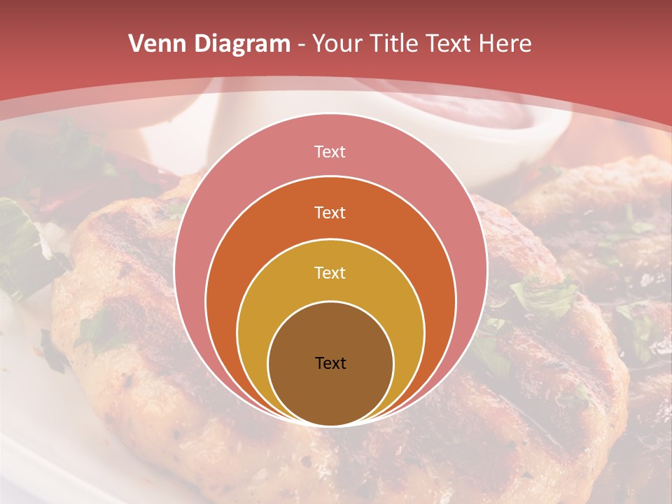 Dining Meat Vertical PowerPoint Template