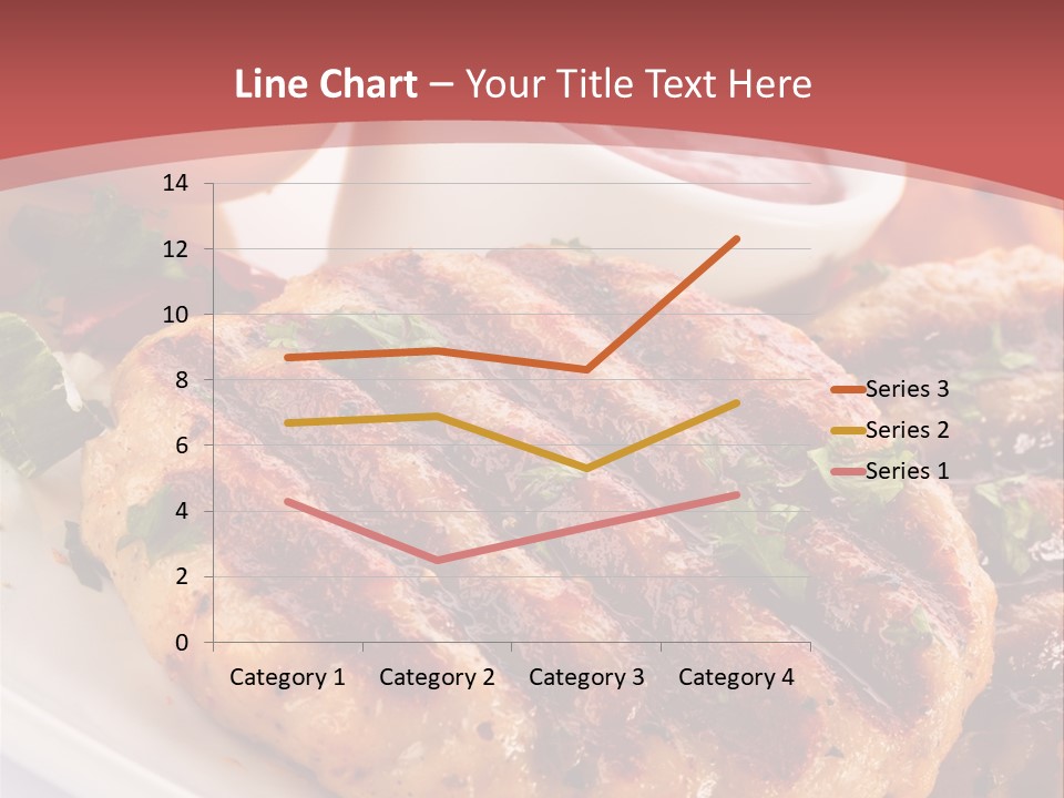Dining Meat Vertical PowerPoint Template