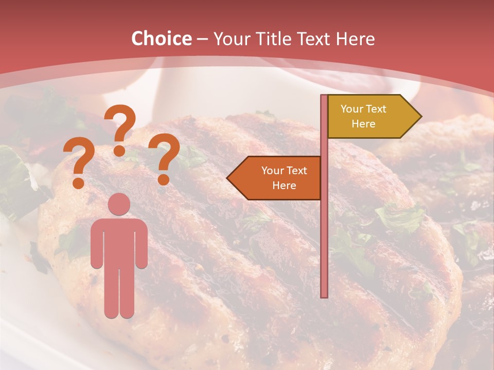 Dining Meat Vertical PowerPoint Template