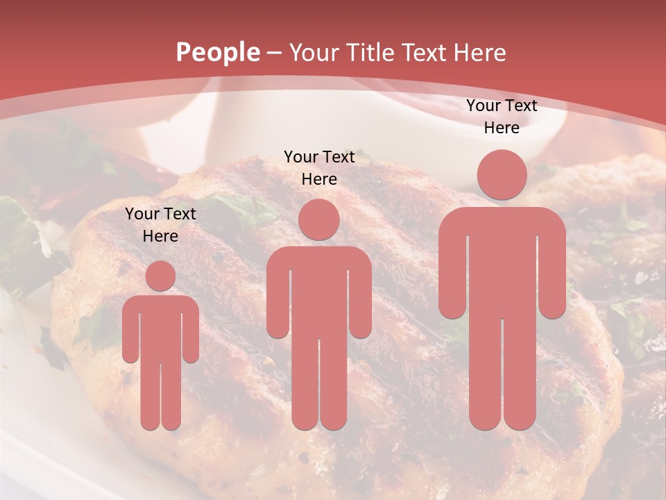 Dining Meat Vertical PowerPoint Template