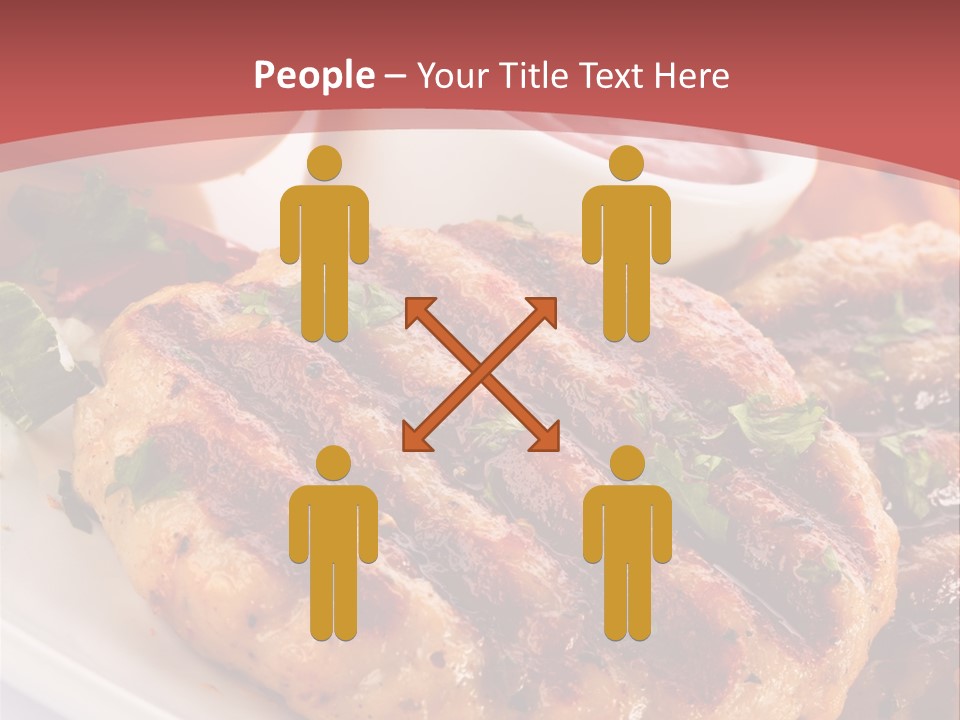 Dining Meat Vertical PowerPoint Template
