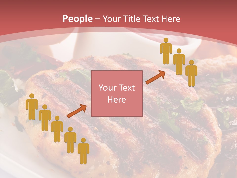 Dining Meat Vertical PowerPoint Template