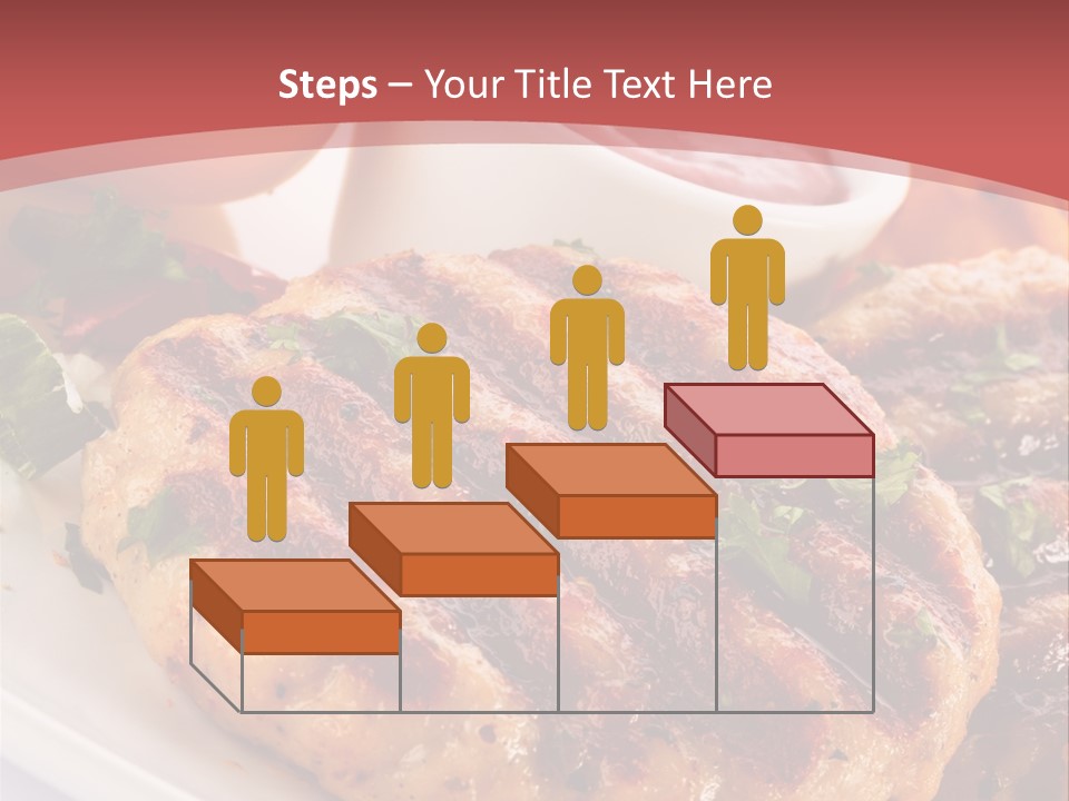 Dining Meat Vertical PowerPoint Template