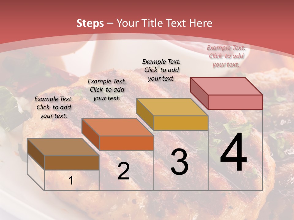 Dining Meat Vertical PowerPoint Template
