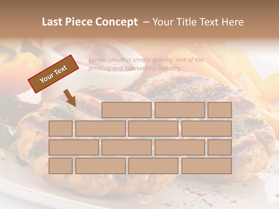Paprika Pork Plate PowerPoint Template