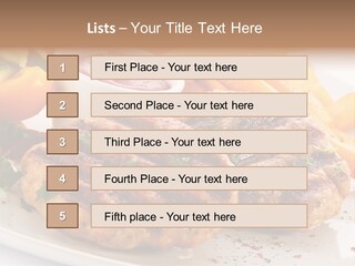 Paprika Pork Plate PowerPoint Template