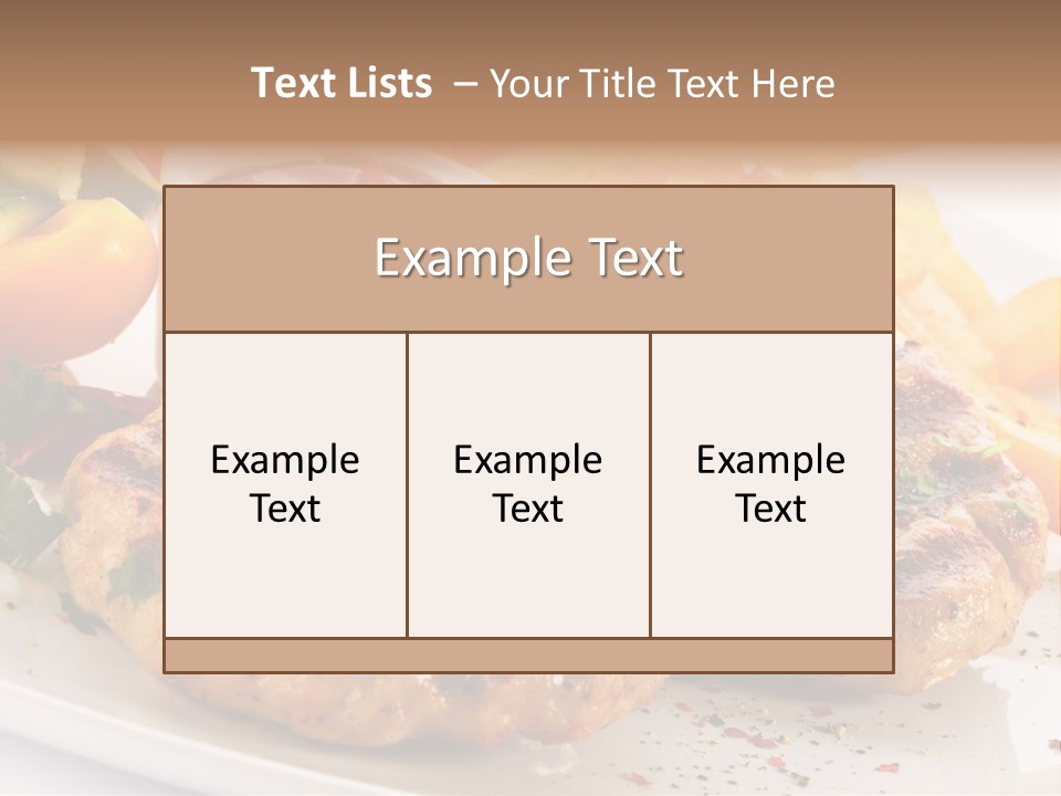 Paprika Pork Plate PowerPoint Template