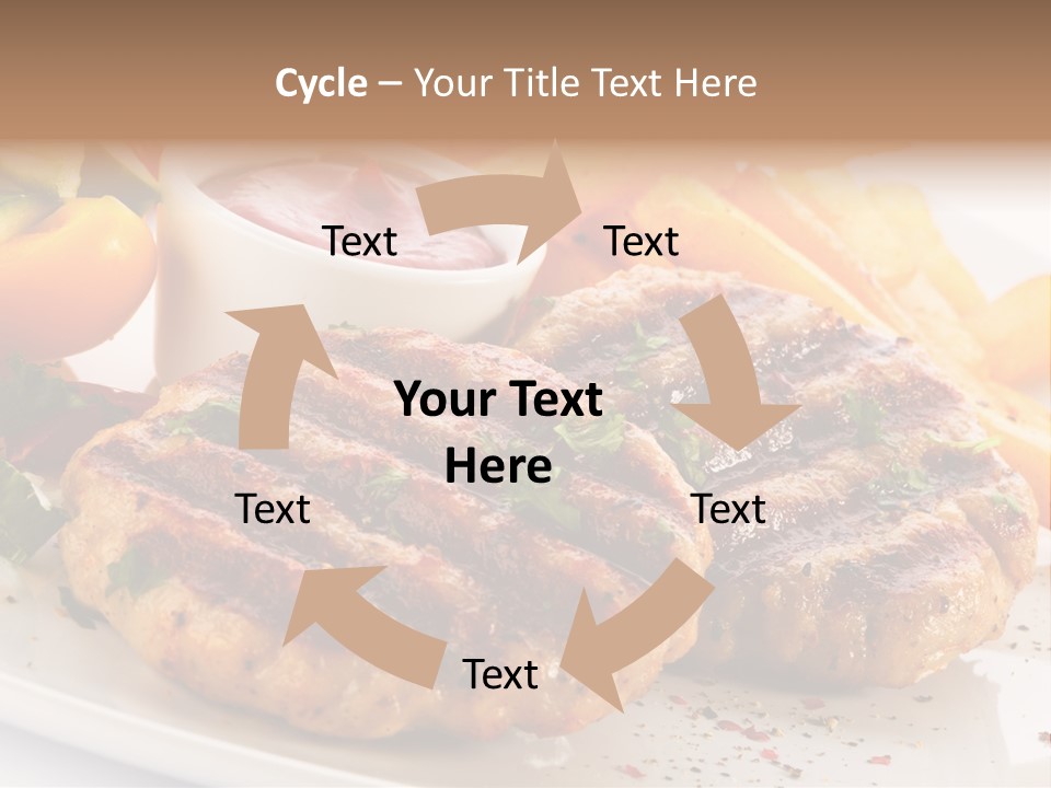 Paprika Pork Plate PowerPoint Template