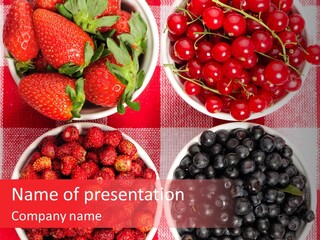 Delicious Blue Ripe PowerPoint Template
