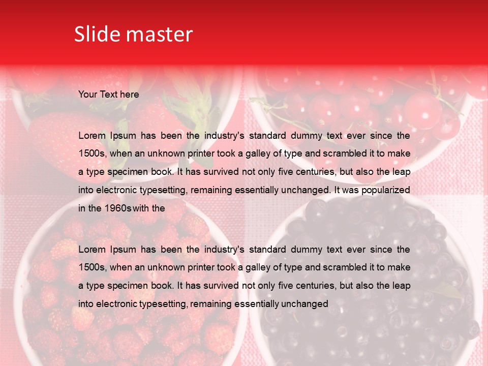 Delicious Blue Ripe PowerPoint Template