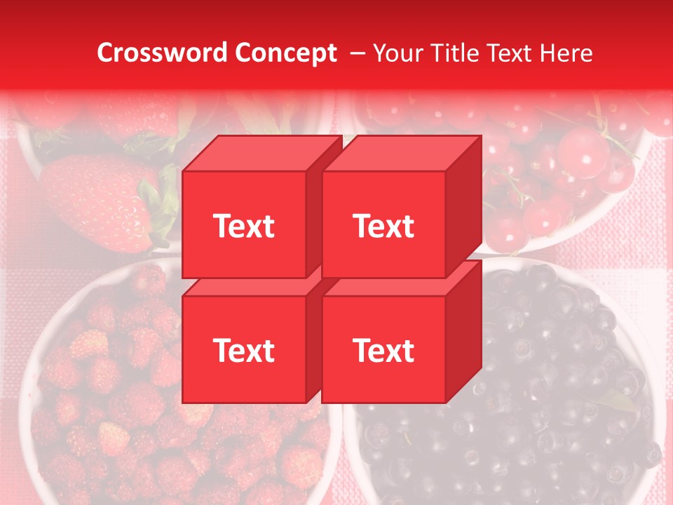 Delicious Blue Ripe PowerPoint Template