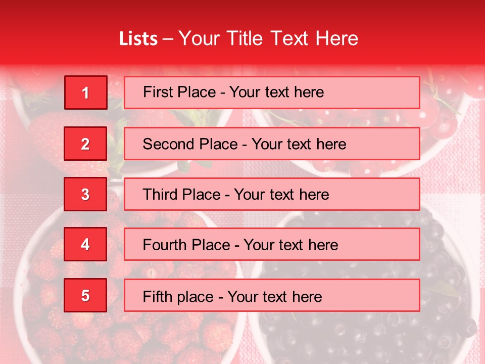 Delicious Blue Ripe PowerPoint Template