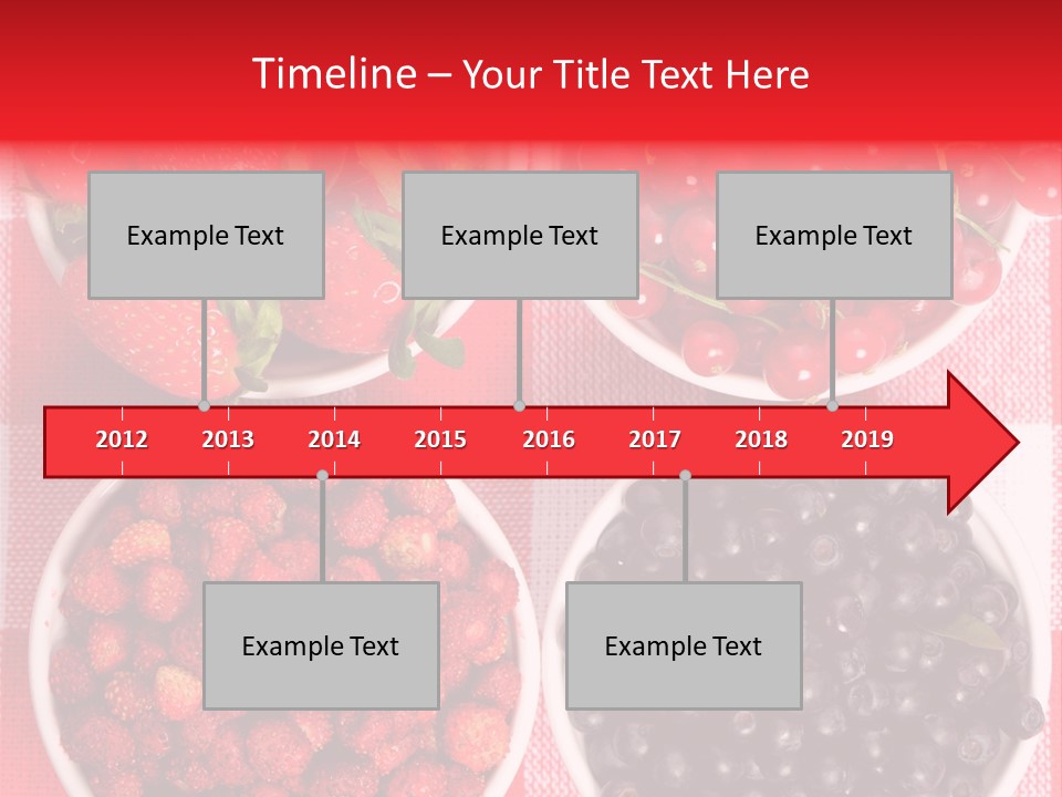 Delicious Blue Ripe PowerPoint Template