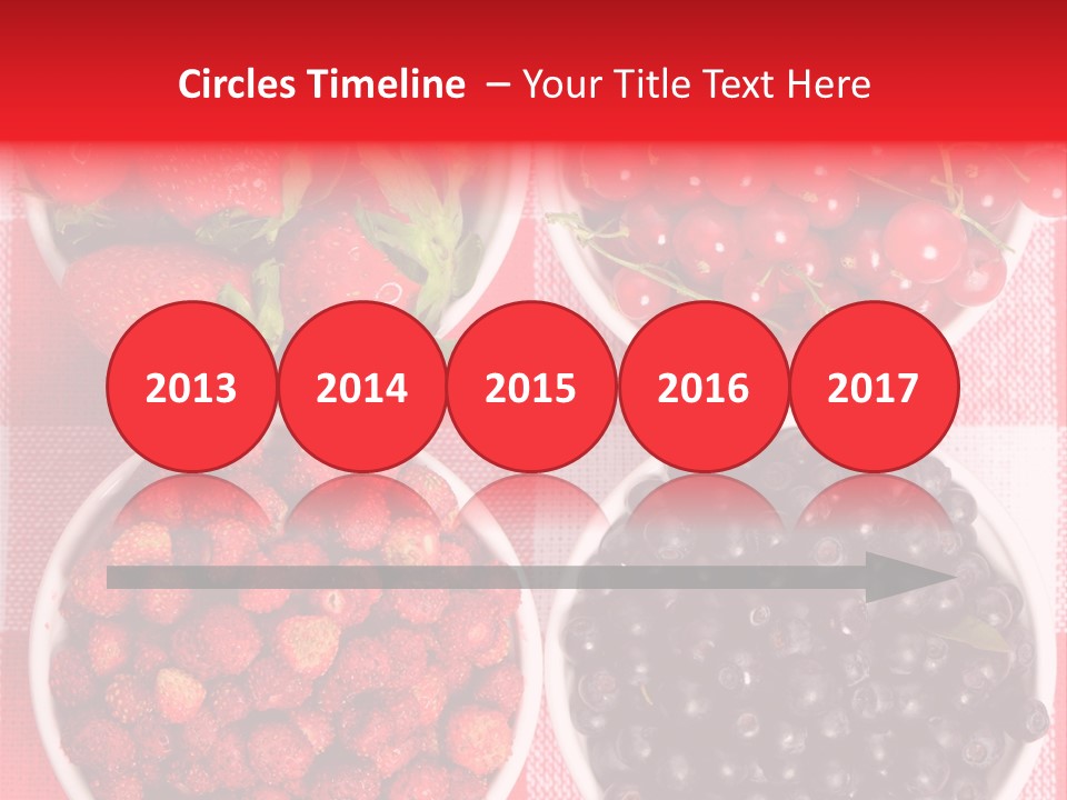 Delicious Blue Ripe PowerPoint Template