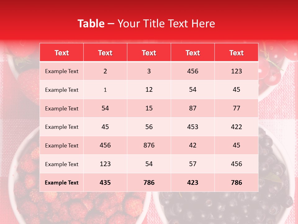 Delicious Blue Ripe PowerPoint Template